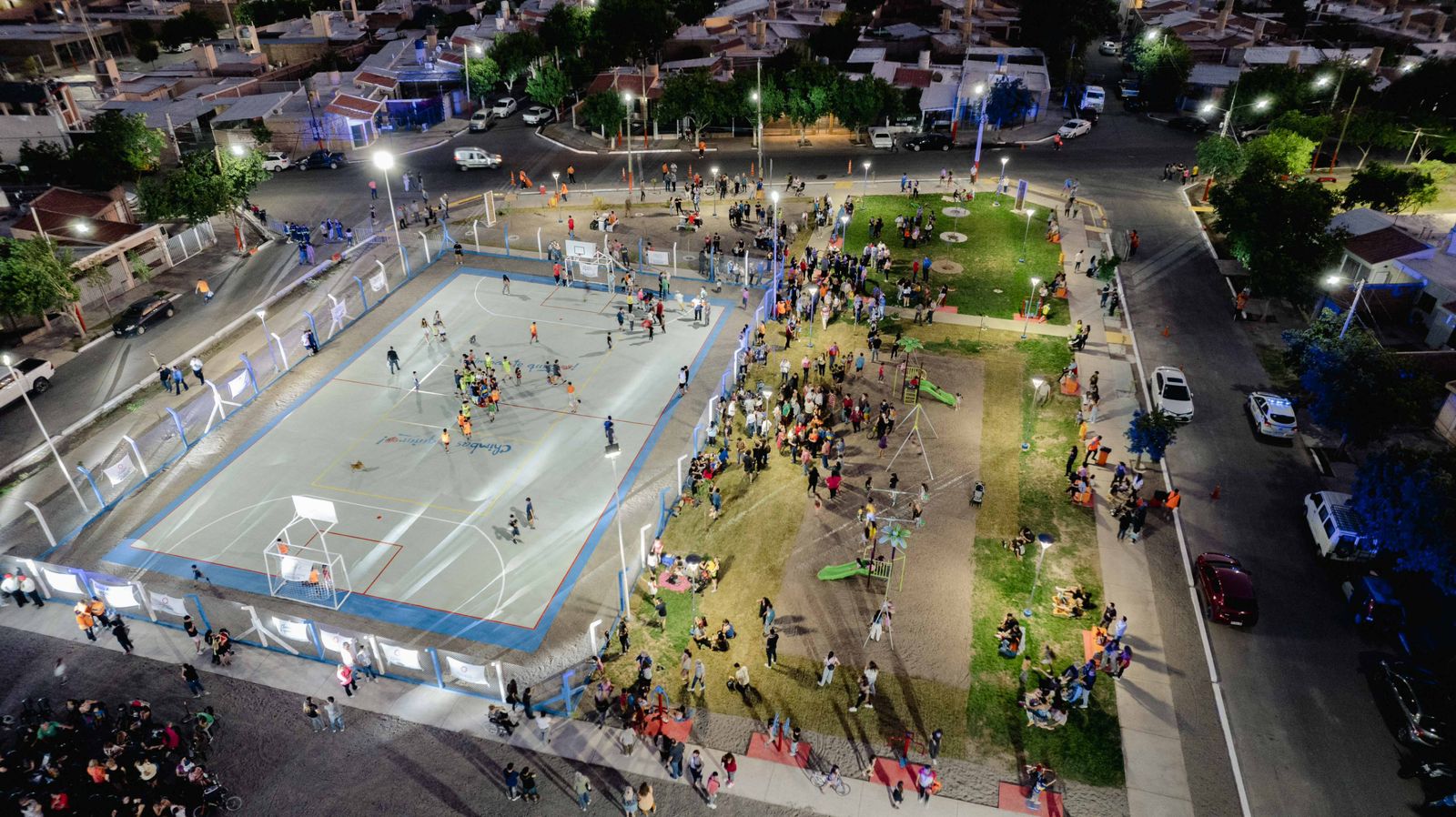 un nuevo playón deportivo para chimbas