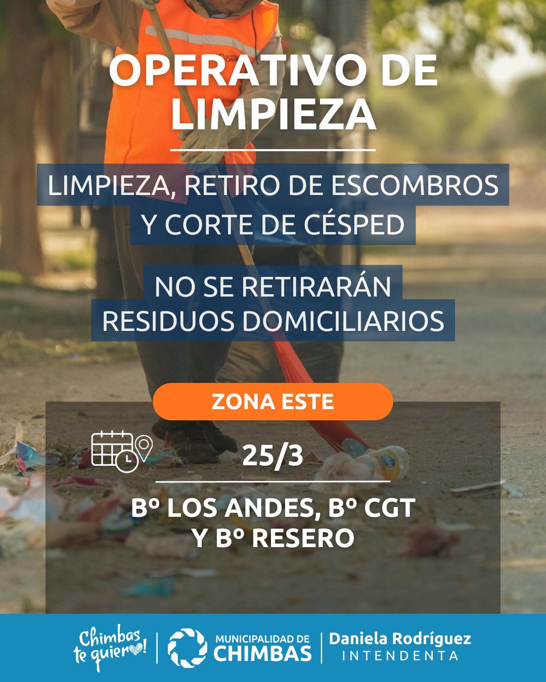 operativo de limpieza